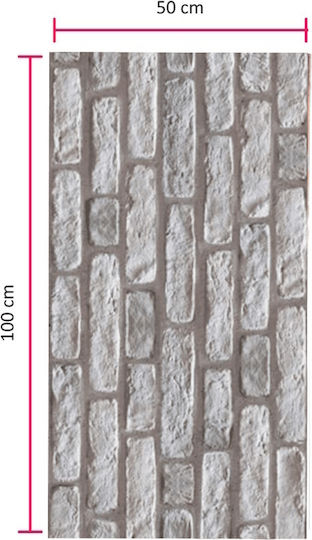 3D Wandpaneele Schaumstoff mit Kleber Bemalbar Graue 50x100cm
