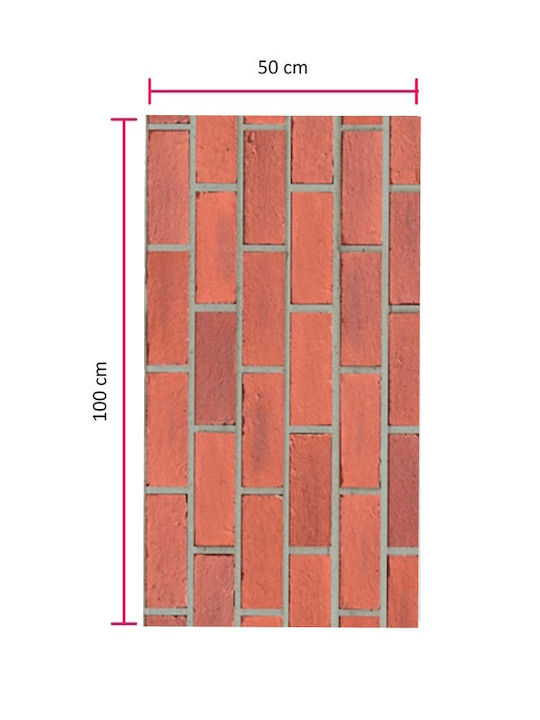 Panouri Decorative 3D Spumă Vopsibile Roșii 50x100cm