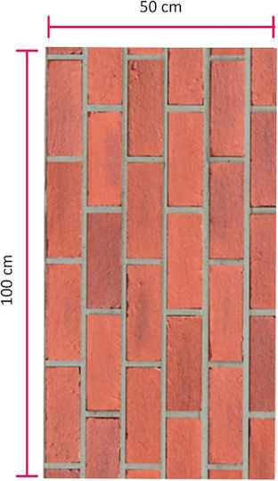 3D Wandpaneele Schaumstoff Bemalbar Rote 50x100cm