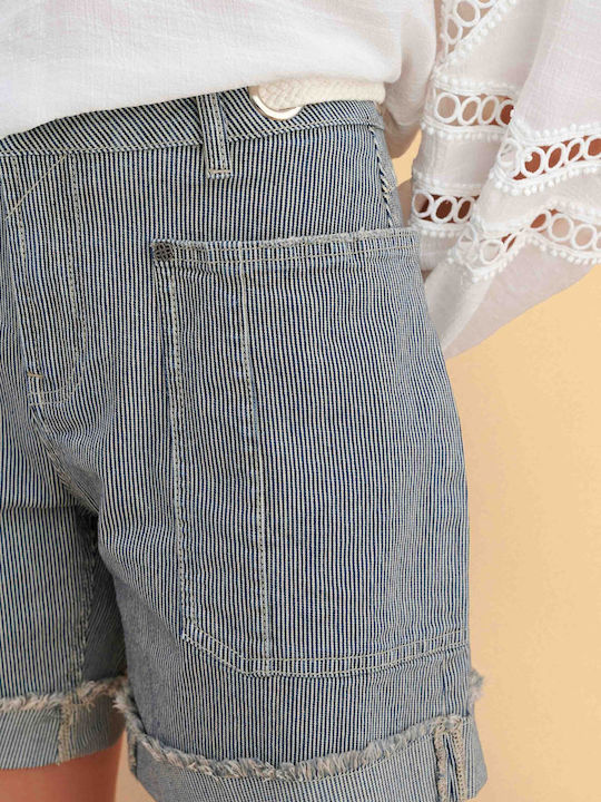 Pantaloni Scurți Denim Albaștri Pentru Femei