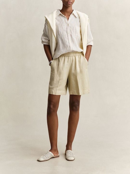 Women's Linen Shorts Beige