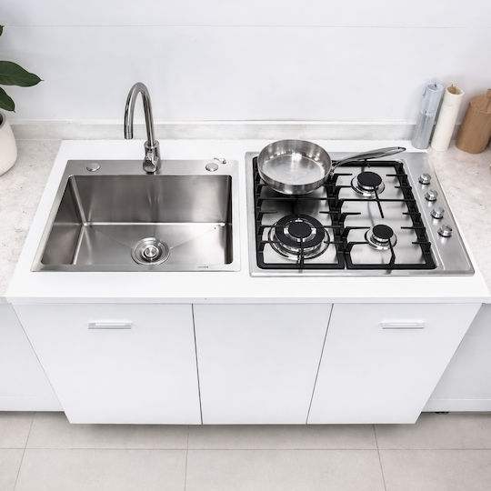 Shally Dogan Πολυκουζινάκι με Αριστερή Γούρνα 120x60x85cm Λευκό
