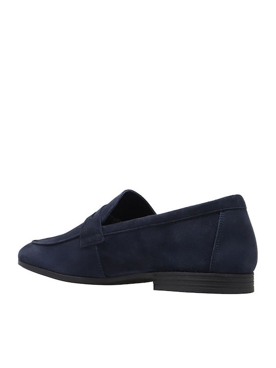 Suede Ανδρικά Loafers σε Μπλε Χρώμα