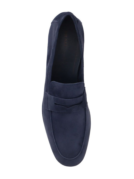 Suede Ανδρικά Loafers σε Μπλε Χρώμα