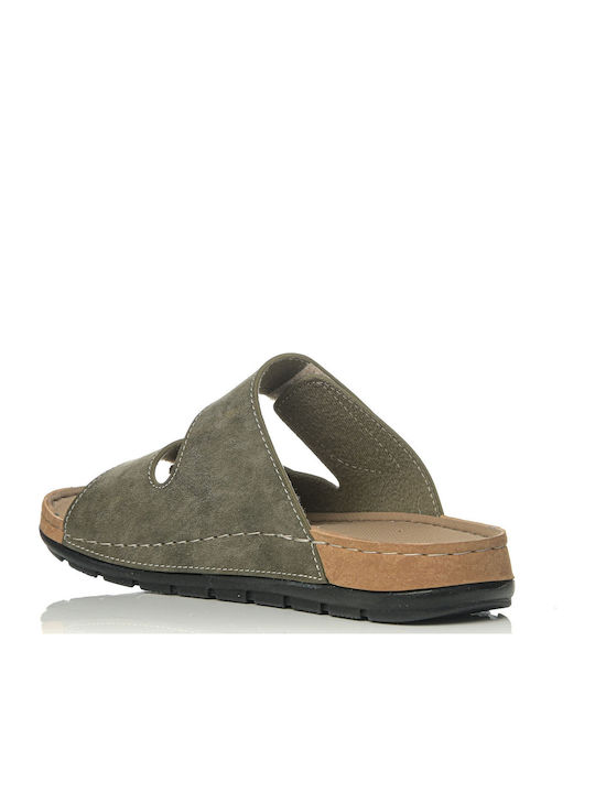 Men's Sandals In Green Colour