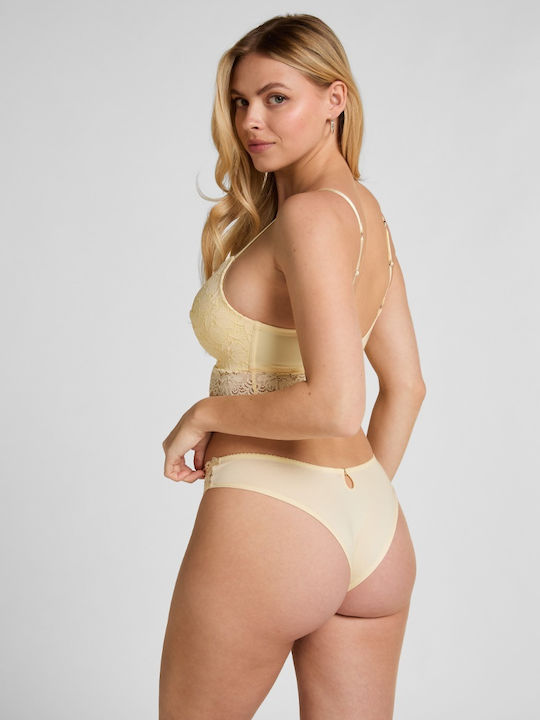 Yellow Underwire Bra without Underwire