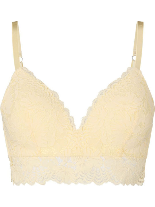Yellow Underwire Bra without Underwire