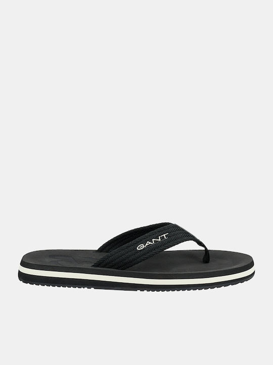 Gant Brodale Brodale Flip Flops Μαύρα