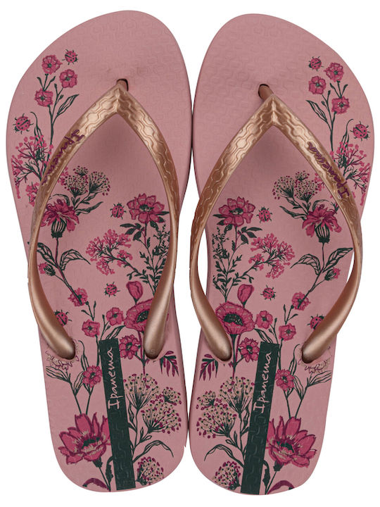 Damen Zehentrenner in Roségold Farbe