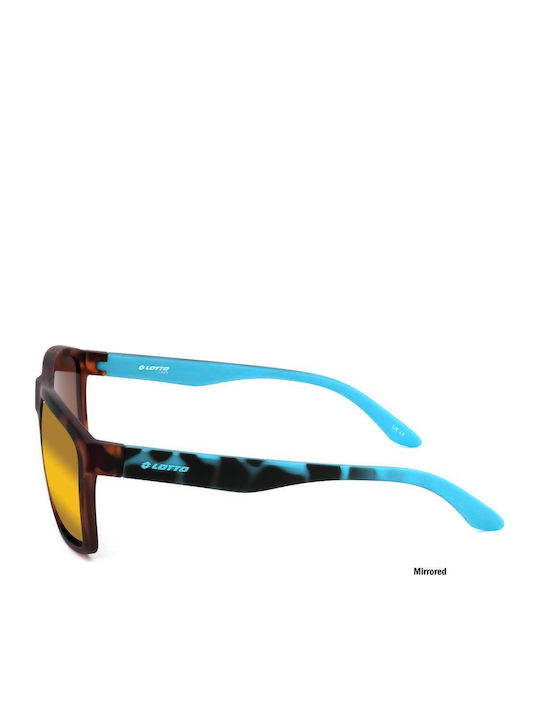 Lotto Unisex Γυαλιά Ηλίου με Καφέ Σκελετό LS1009
