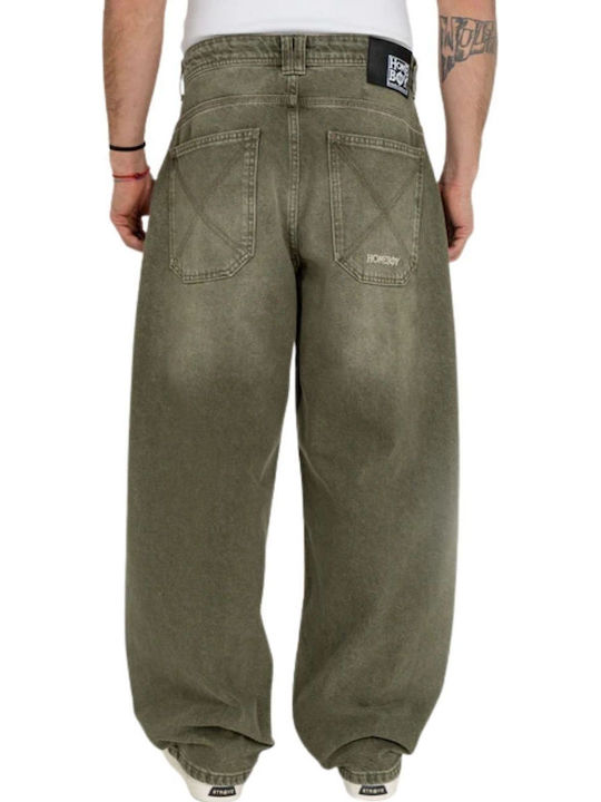 Homeboy X-tra Men's Baggy Green Jeans Pants