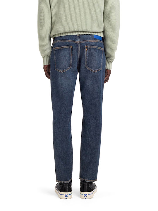 Hugo Ανδρικό Παντελόνι Τζιν Regular Fit Tapered Μπλε