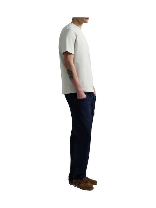 Lanny Men's Jeans Pants Elastic Slim Fit Dark Blue