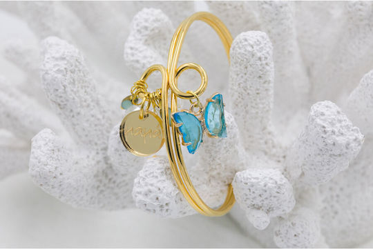 Kymi Christening Charm Bracelet Light Blue 2 Pieces MN303