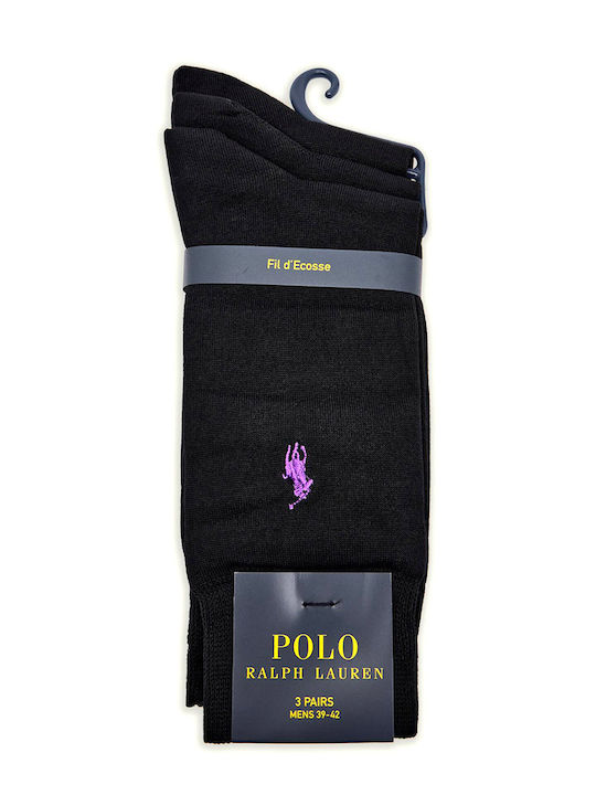Ralph Lauren Ανδρικές Κάλτσες Black 2Pack