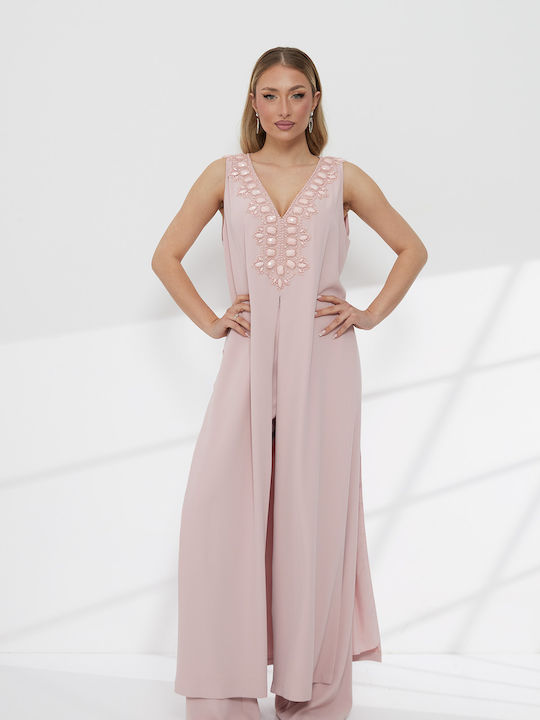 Women's Pink Jumpsuit T4992_013