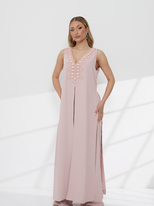 Women's Pink Jumpsuit T4992_013