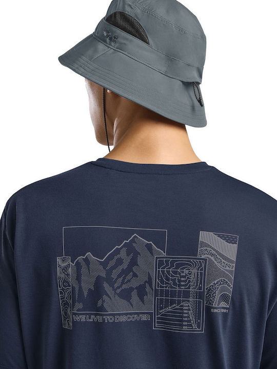Jack Wolfskin Fabric Men's Hat Style Bucket Gray