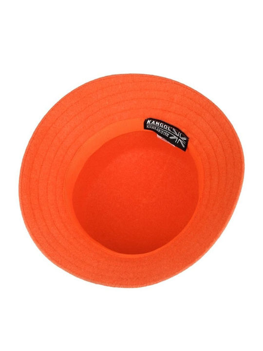 Kangol Wool Υφασμάτινo Ανδρικό Καπέλο Πορτοκαλί
