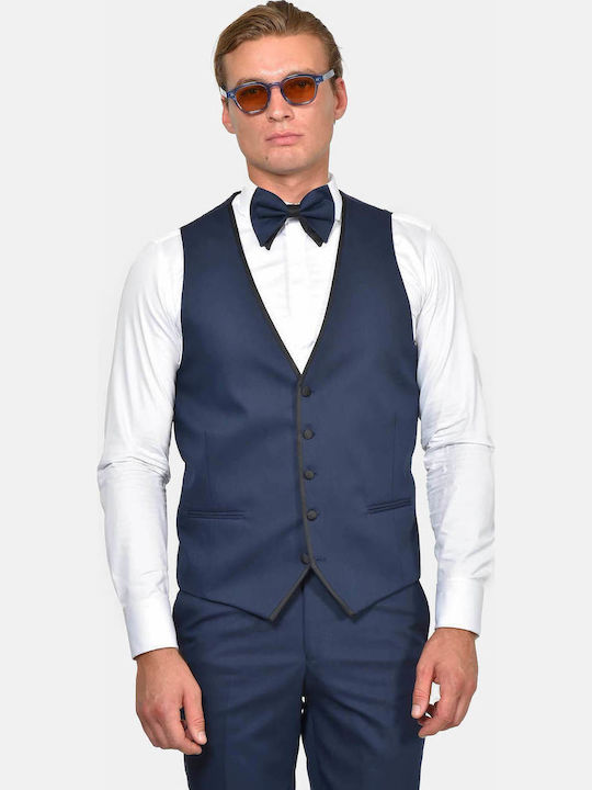 Winter Men's Groom's Suit with Slim Fit Blue