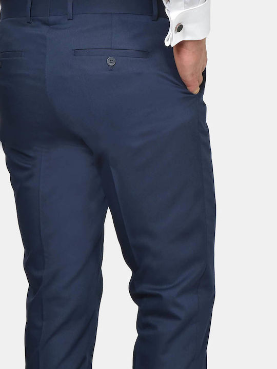 Winter Men's Groom's Suit with Slim Fit Blue