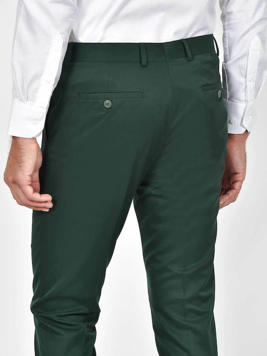 Winter Men's Suit with Slim Fit Green