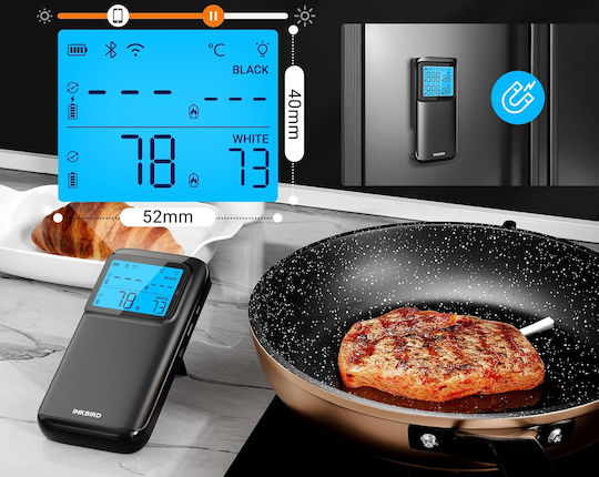 Ασύρματο Ψηφιακό Θερμόμετρο BBQ με Ακίδα και Bluetooth