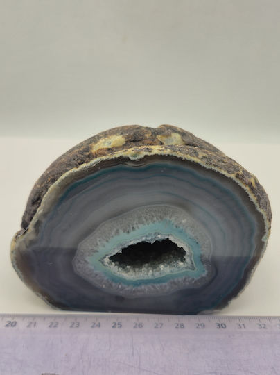Blaues Geode Achat 1307g – Natürliche Kristall Dekoration