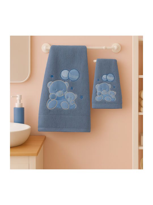 Set of Baby Towels 2pcs Bear Blue Set of Baby Towels 2pcs Bear Blue