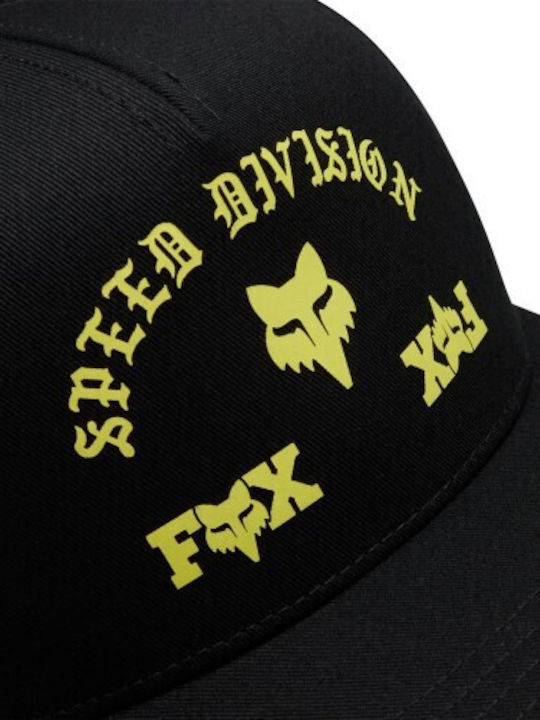 Fox Kids' Hat Jockey Fabric Black