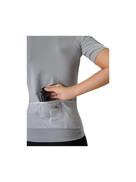 4F Women's Short Sleeve Cycling Jersey Gray