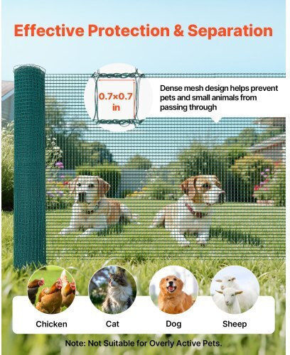 Vevor Drahtzaun Grünes 1,2x15m