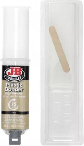 J-b Weld Plastic Bonder Спринцовка Бежово Пластмасово Лепило С Висока Якост 25ml