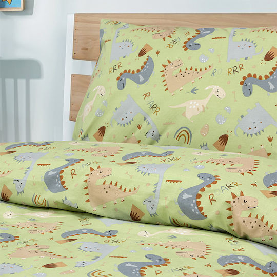 Lino Home Set Kids Duvet Cover Single Green