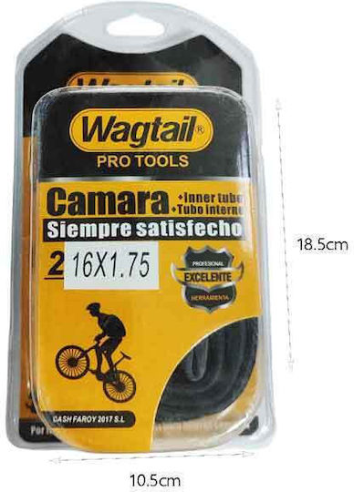 Wagtail Велосипедна Гума 16" 16x1.75 Вътрешна Гума За Велосипед