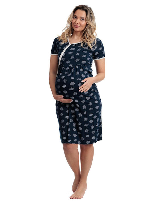 Angel's Secret Maternity And Breastfeeding Nightgown Purple