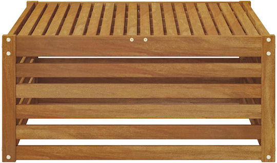Garden Table for Small Outdoor Spaces Made of Natural Acacia 79x79x37cm