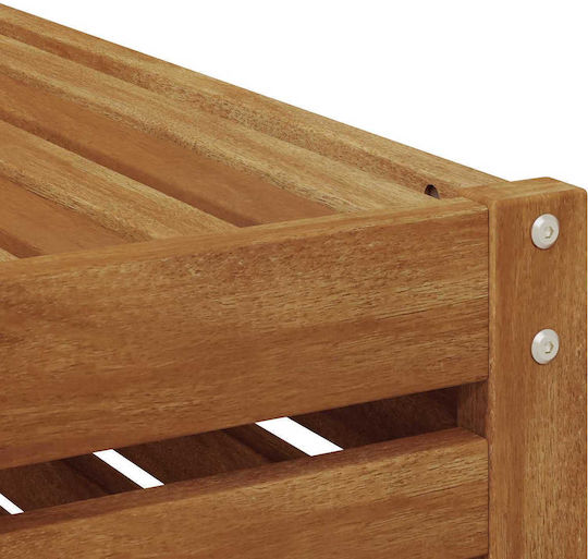Garden Table for Small Outdoor Spaces Made of Natural Acacia 79x79x37cm