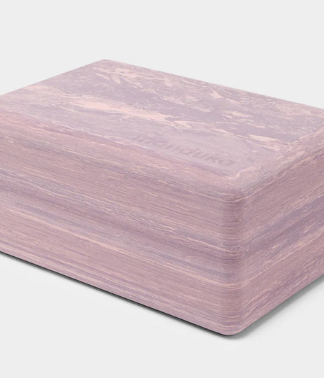 Manduka Recycled Foam Йога Блок Cherry Blossom Marble 450гр 23 X 15 X 10 См