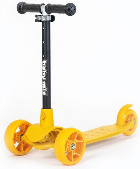 BabyMix Scuter Copii Prime 3 Roți Galben
