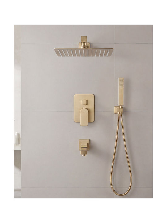 Naron Built-In Mixer Mouthpiece Telephone & Shower Head Set for Shower 3 Exits Naron Built-In Mixer Mouthpiece Telephone & Shower Head Set for Shower 3 Exits