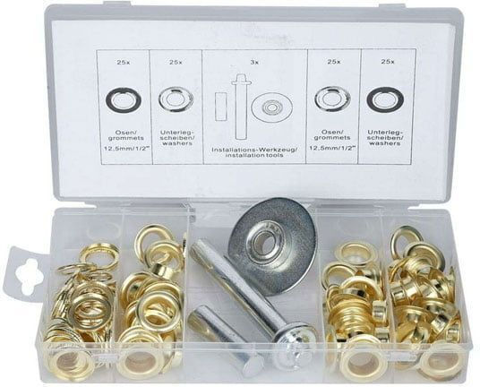 Σετ Μπουντούζια Άνοιγμα Οπών 103τμχ Gromment Kit Tool 103