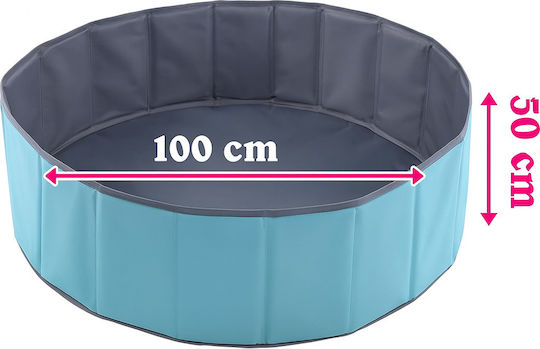 Children's Round Inflatable Swimming Pool 100x30cm Blue