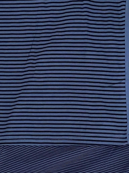 Snelly Sommer Herrenpyjama Blau