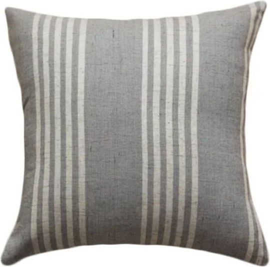 Sofa Cushion Covers Striped Blue Gray 45x45 cm 50x30 cm 2 Pieces