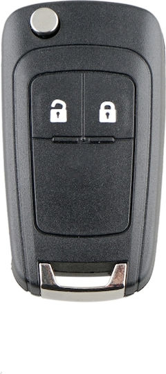 Foldable Car Key Shell with Blade with 2 Buttons for Opel Τηλεχειριστηρίου αναδιπλώμενο