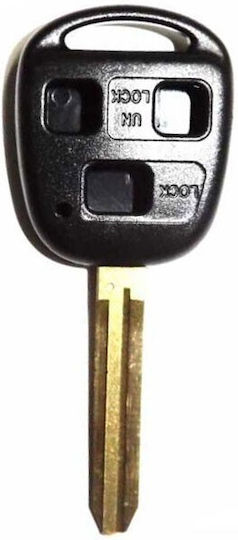 Toyota Car Key Shell with Blade with 3 Buttons Toy43 for Toyota Reinforced and Blade