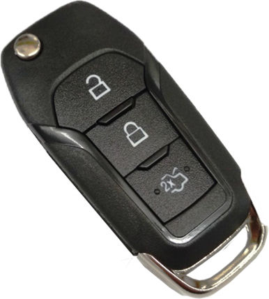 Foldable Car Key Shell with Blade with 3 Buttons for Ford HU101
