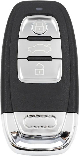 Audi Ключодържател за автомобил с острие с 3 бутона за Ауди Smartkey