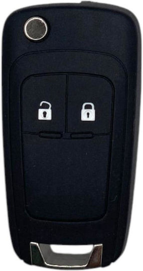 Foldable Car Key Shell with Blade with 2 Buttons Type for Opel